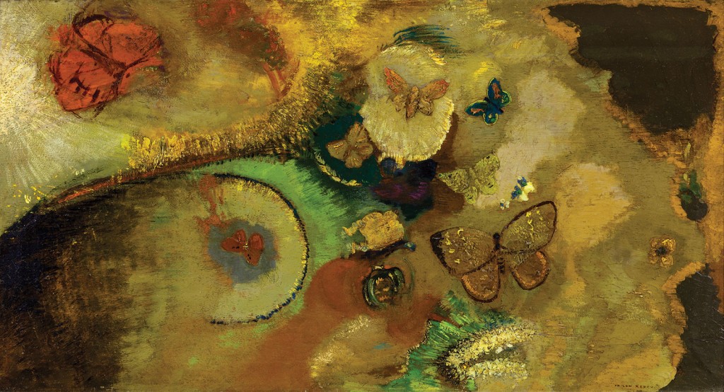 Odilon Redon, "The Dream of Butterflies," ca. 1910-15, Oil on Canvas, The Muriel Bultman Francis Collection