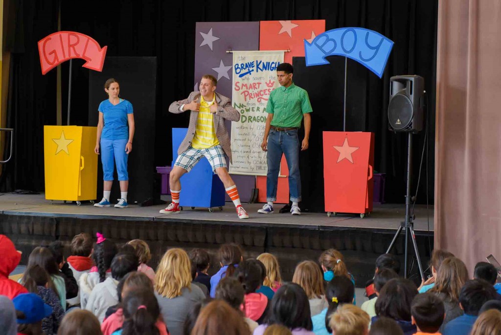 TheatreWorks Silicon Valley staged the world premiere, pictured here, of Oskar and the Countless Costume Changes, a play for children by Prince Gomovilas and Matt Ackels. The NOLA Project will give the play a fresh staging at NOMA in March 2017. 