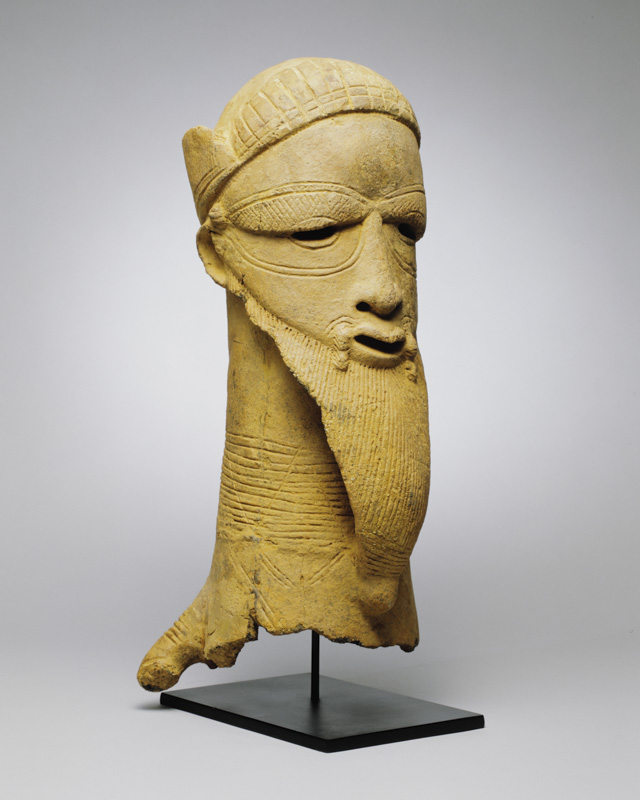 Head of a Court Figure