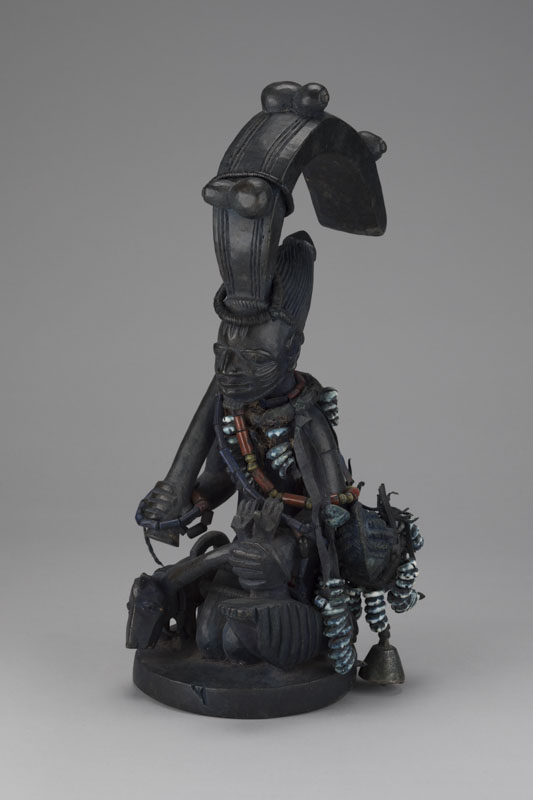 Kneeling Male Eshu Figure (ogo elegba)