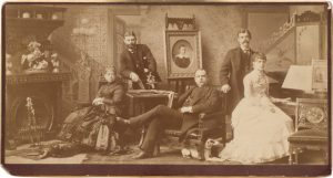 Alva Pearsall (American, 1839–1893), <em>Formal Portrait of a Family Group</em>, c. 1885, Albumen print, Museum purchase, General Acquisitions Fund, 82.170